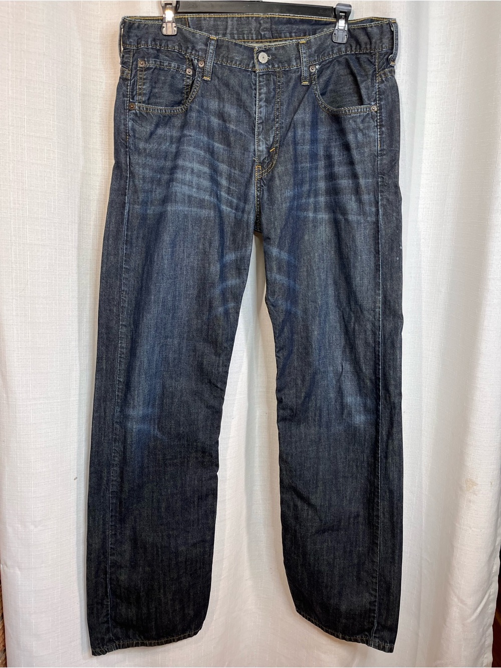 Levi’s 569 Loose Straight Leg Jeans Men’s 33x34 Dark Wash Relaxed Fit Denim